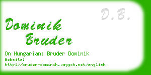 dominik bruder business card